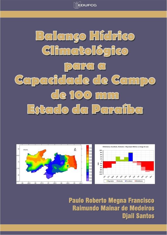 A capa tem o fundo roxo e imagens do mapa da Paraíba e um gráfico de colunas.