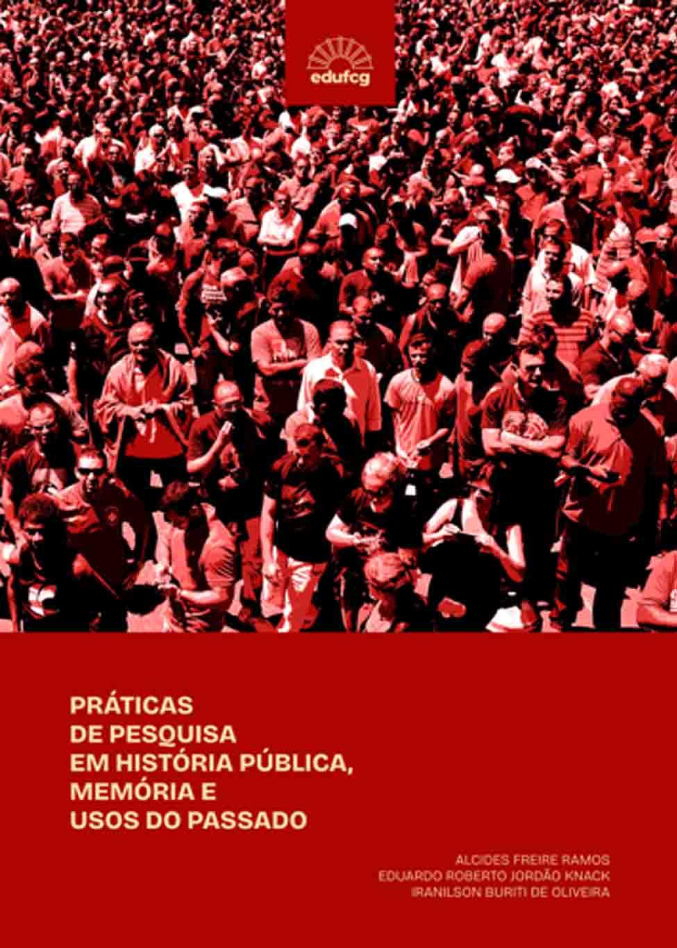 Capa vermelha com logo da editora no topo, foto de pessoas em uma manifestação pública e o título do livro em amarelo na parte inferior.